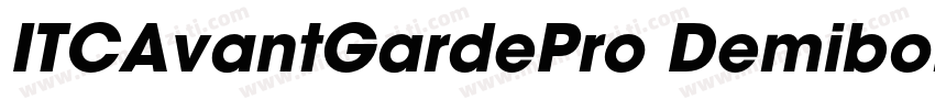 ITCAvantGardePro Demibold字体转换
